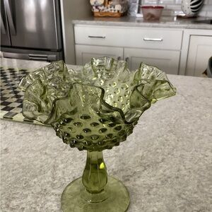 Fenton stemmed dish/bowl